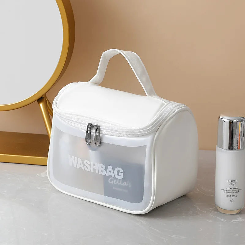 WashBag Impermeável Transparente – Organização e Proteção para Seus Itens Essenciais