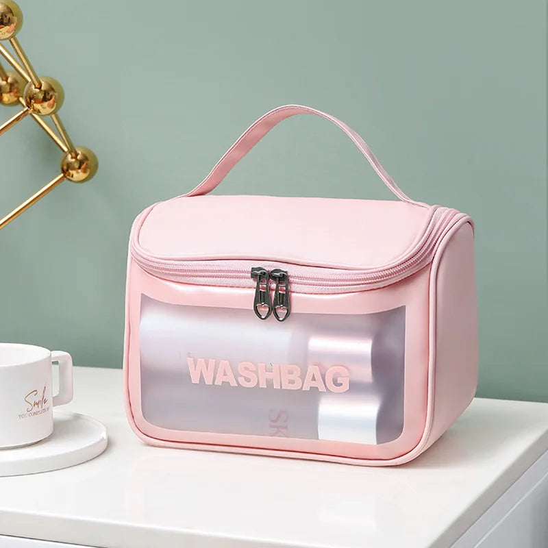 WashBag Impermeável Transparente – Organização e Proteção para Seus Itens Essenciais