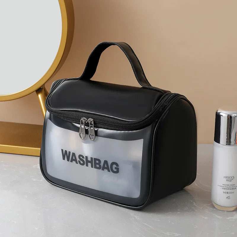 WashBag Impermeável Transparente – Organização e Proteção para Seus Itens Essenciais